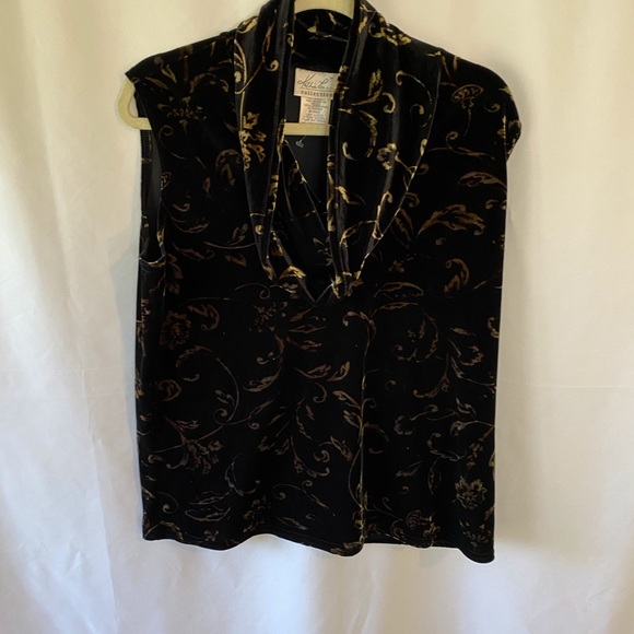 Stretch velour top - Picture 2 of 5